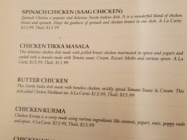 Swapna Indian Cuisine menu