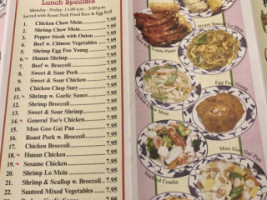 China Inn menu