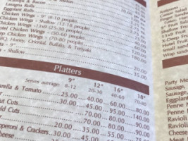 Pauly Pentas Gourmet Italian Deli menu