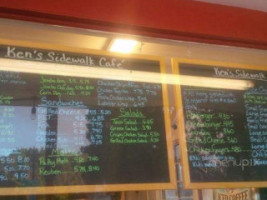 Ken's Sidewalk Cafe menu