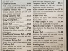 Teriyaki Express menu