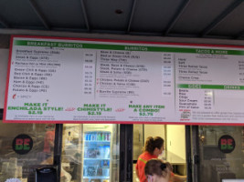 Burrito Express menu