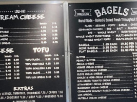 Bagel Bob's menu