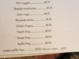 Greystone Diner menu