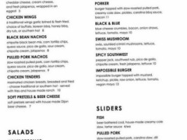 Soggy Bottom menu