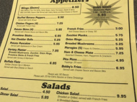 Bobby's Lounge menu