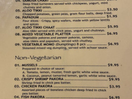 Mirch Masala menu