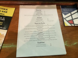 Fukuoka Sushi And Grill menu