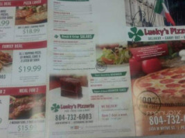 Lucky Pizza menu