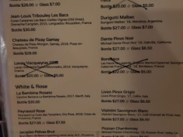 Bohemeo's menu