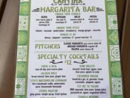 Avocado Cantina menu