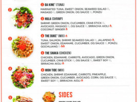 Poke Bros. menu