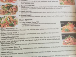 Sweet Basil Thai Cuisine menu