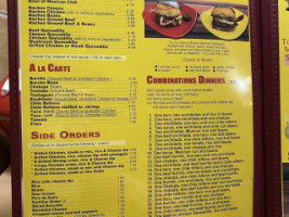 Los Toros menu