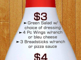 Gearhart Bowl Fultano's Pizza menu