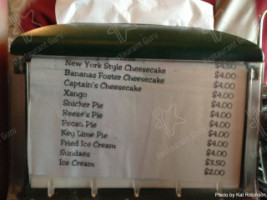 Dondie's White River Princess menu