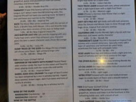 Dust Bowl Brewing Co. Tap Depot menu