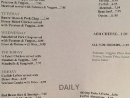 Augie's menu