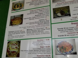 Taqueria La Esperanza menu