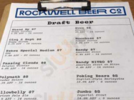 Rockwell Beer Company menu