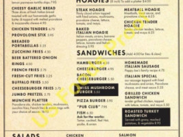 Bakers Pub menu