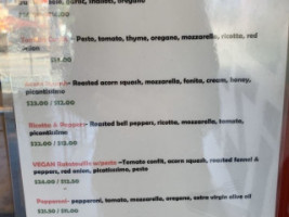 Triple Beam Pizza menu