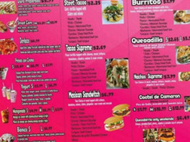 Botanas El Paiza menu