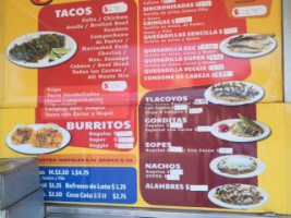 Tacos El Chavito menu