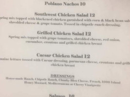 Double Overtime Grill menu