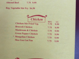 Chinese Chef Inn menu