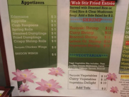 Saigon Wok menu