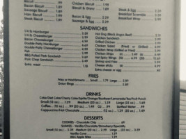 Burger Spot menu