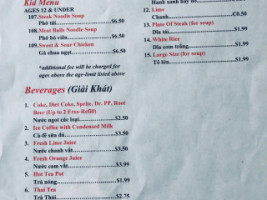 Asia Place menu