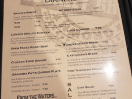 Hunter's Llc menu