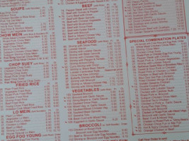 Foo Sing Kitchen menu