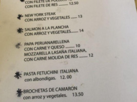 Familia Y Amigos menu