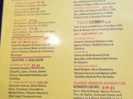 El Toro Barbacoa menu