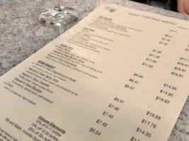 French Lick Winery menu