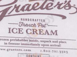 Graeter's Ice Cream menu