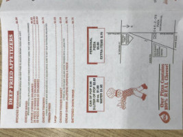 D E-z-o's Pizza menu