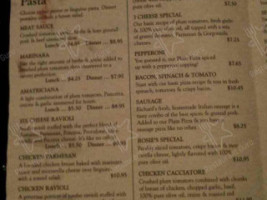 Pizzaplace Westerly menu