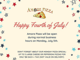 Amore Pizza Stoneham menu