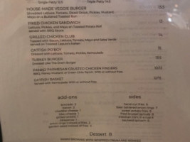 The Dram Shop menu