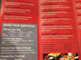 Westside Pizza menu