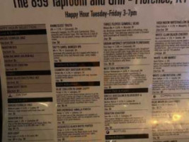 The 859 Taproom And Grill menu