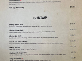 Silver Lake Chinese menu