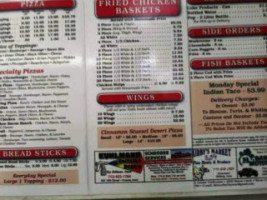 Godfather's Pizza menu