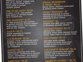 The Corner Lounge menu