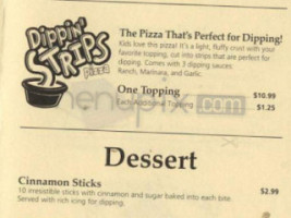 Pizza Hut menu