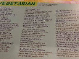 La Tolteca menu